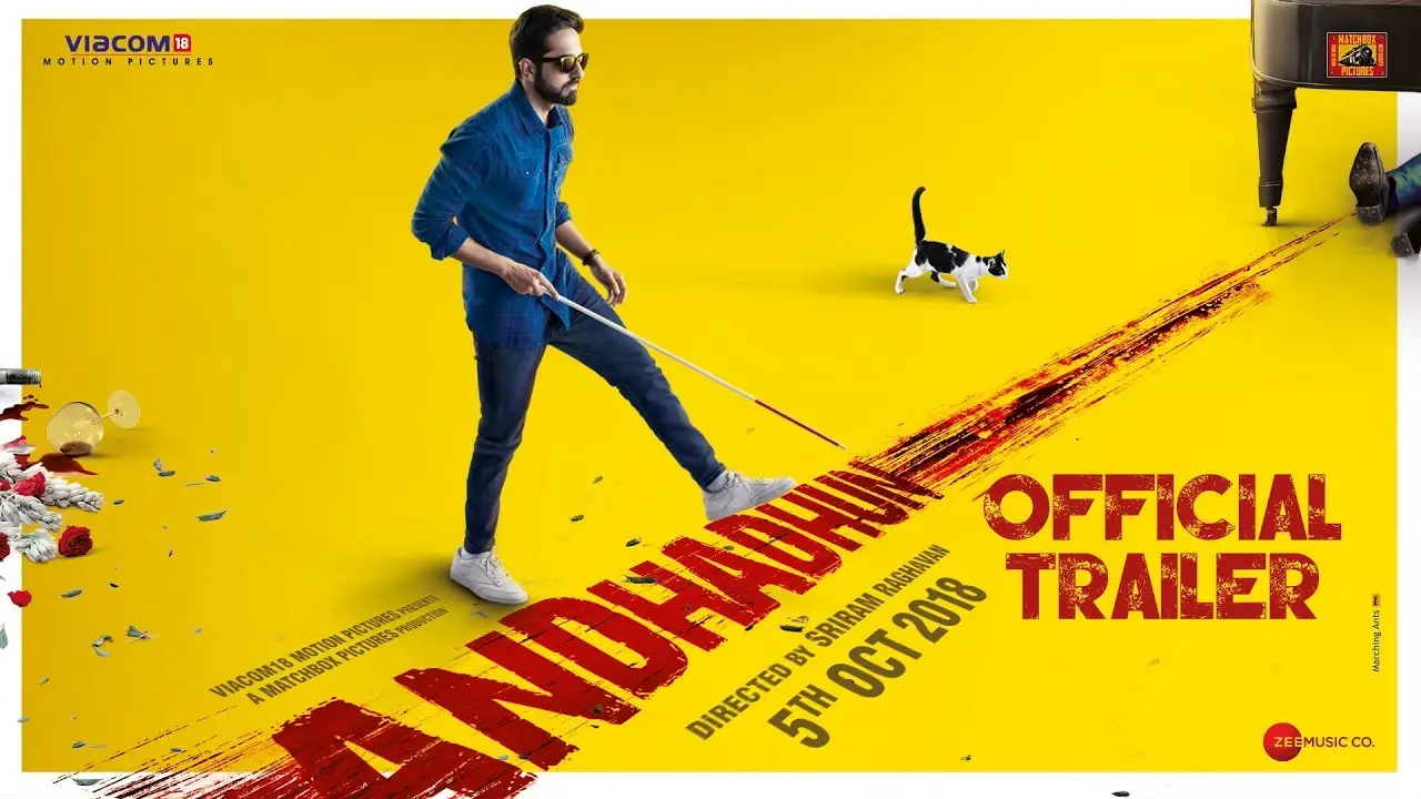 Andhadhun — tráiler