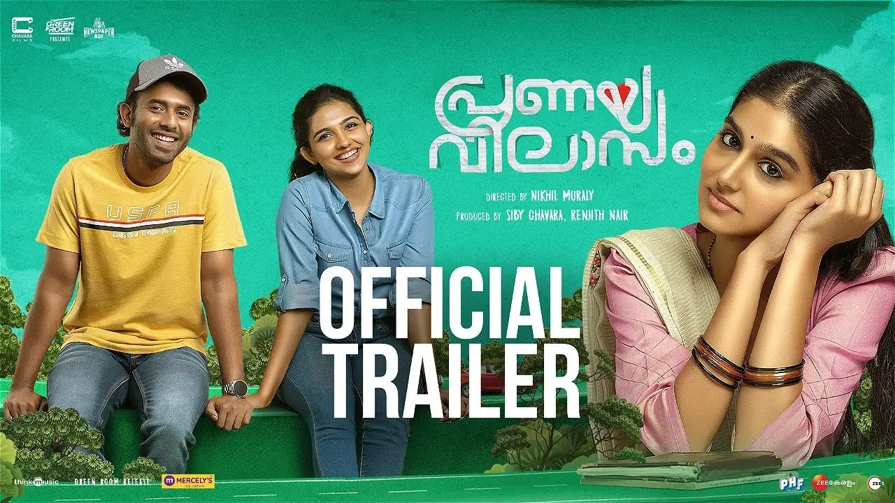 Pranaya Vilasam — tráiler