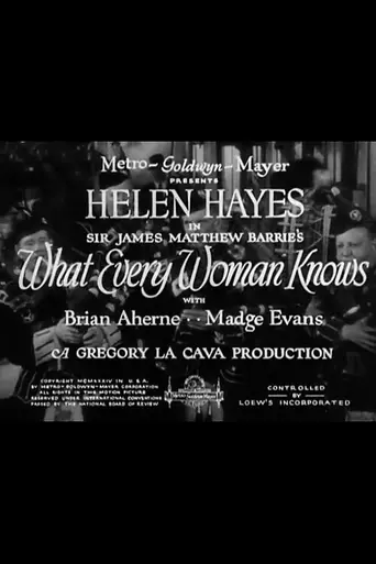 What Every Woman Knows (1934)