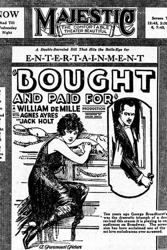 Bought and Paid For (1922)