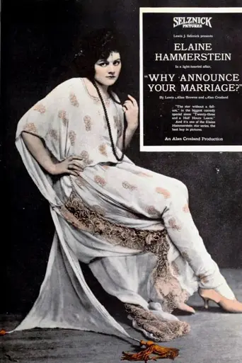 Why Announce Your Marriage? (1922)