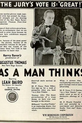 As a Man Thinks (1919)
